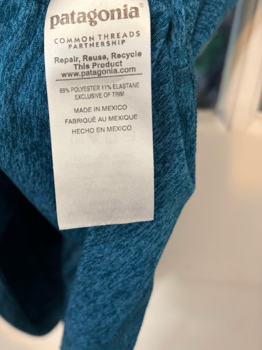 Patagonia Blue Pleated Racerback Tank - Picture 6 of 6